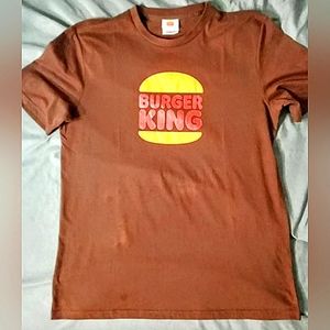 👑 🍔 Retro Burger King Brown T-shirt Medium